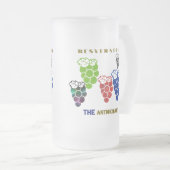 Resveratrol des Antioxidans Mattglas Bierglas (VorderseiteRechts)