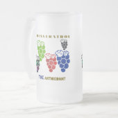 Resveratrol des Antioxidans Mattglas Bierglas (Vorderseite Links)