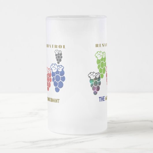Resveratrol des Antioxidans Mattglas Bierglas (Mittel)