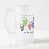 Resveratrol des Antioxidans Mattglas Bierglas (Links)