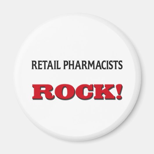 Retail Pharmacists Rock Magnet (Vorne)