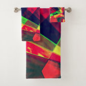 Retângulos e quadrados coloridos, inclinados. badhandtuch set (Insitu)