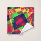 Retângulos e quadrados coloridos, inclinados. badhandtuch set (Waschlappen)