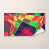 Retângulos e quadrados coloridos, inclinados. badhandtuch set (Handtuch)