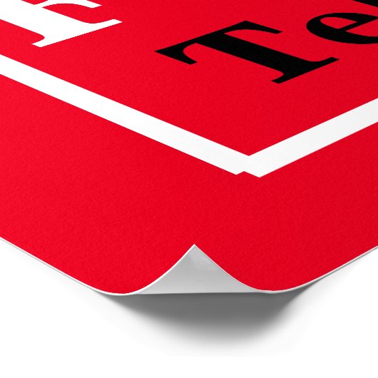 RETATION FÜR LEASE BOLD Real Anwesen Sign Poster (Ecke)