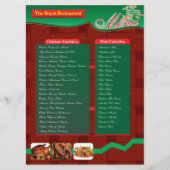 RETAURENT MENÜ-KARTE MENÜKARTE (Vorderseite)