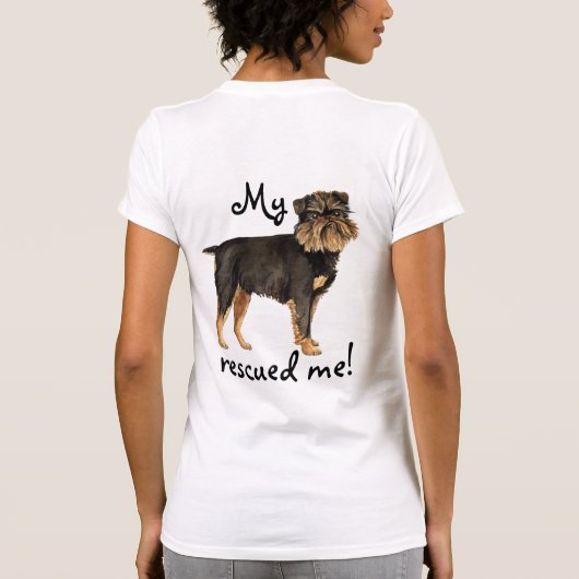 Retcue Brussels Griffon T-Shirt (Rückseite)