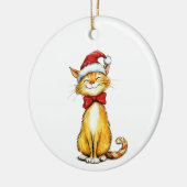 Retcue Cat's First Christmas in Furever Zuhause Keramik Ornament (Links)