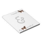 Retcue Field Spaniel Notizblock (angewinkelt)