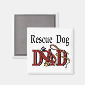 Retcue Hund Eigentümer Geschenke Magnet (Vorderseite/Rückseite)