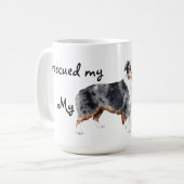 Retcue Miniature American Shepherd Kaffeetasse (Vorderseite Links)