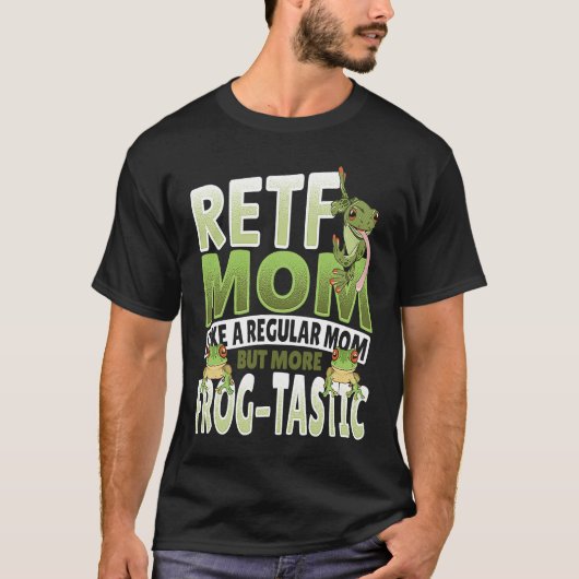 RETF Mom Red Eyed Tree Frog Mama T-Shirt (Vorderseite)
