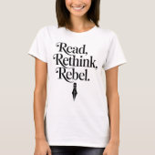 Rethink Rebel Typografy Print T-Shirt (Vorderseite)