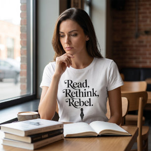 Rethink Rebel Typografy Print T-Shirt