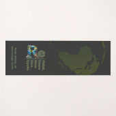 Rethink Reduce Renew Reuse Recycle Save earth Yogamatte (Vorderseite (Horizontal))