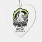 Rethink Reduce Reuse Recycle Save Earth Keramik Ornament (Links)