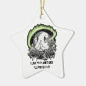 Rethink Reduce Reuse Recycle Save Earth Keramik Ornament (Links)