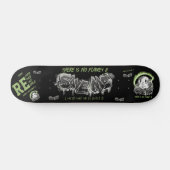 Rethink Reduce Reuse Recycle Save Earth Skateboard (Horizontal)