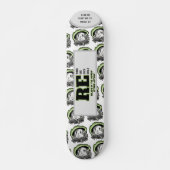 Rethink Reduce Reuse Recycle Save Earth Skateboard (Vorne)