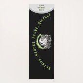 Rethink Reduce Reuse Recycle Save Earth Yogamatte (Rückseite)