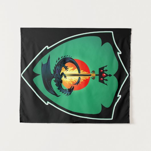 Rethven Coat of Arms Wandteppich (Vorderseite (Horizontal))