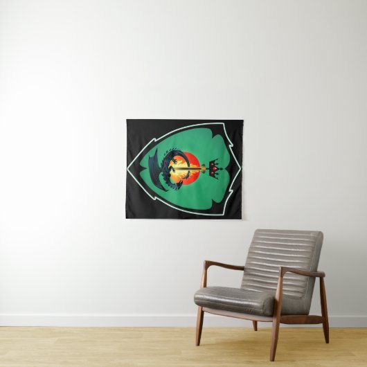 Rethven Coat of Arms Wandteppich (Beispiel (Horizontal))