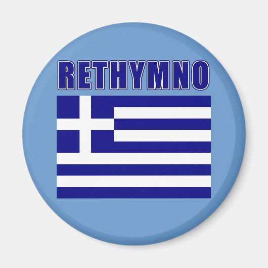 RETHYMNO Griechenland Tshirts, Geschenke Magnet (Vorne)