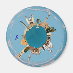 Rethymno Stadt Griechenland winzige Sehenswürdigke Magnet