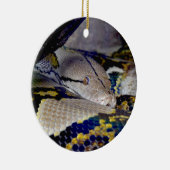 Reticulated Python Snake Keramik Ornament (Rechts)