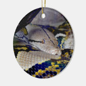 Reticulated Python Snake Keramik Ornament (Links)
