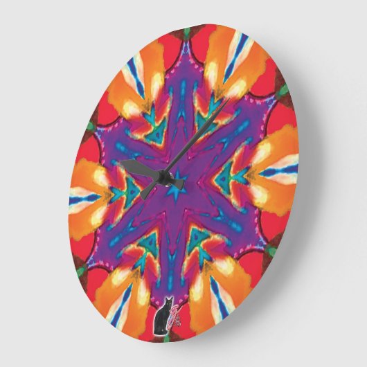 Reticule Kaleidoskop Große Wanduhr (Winkel)