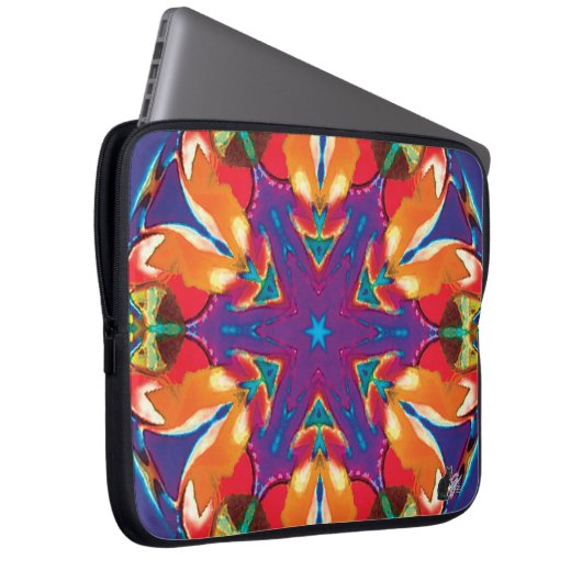 Reticule Kaleidoskop Laptopschutzhülle (Vorne Rechts)