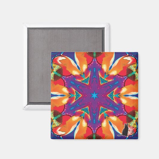 Reticule Kaleidoskop Magnet (Vorderseite/Rückseite)