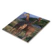 Retikulierte Giraffe 2 Fliese (Seite)