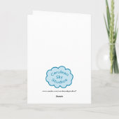 Retikulierte Giraffen-Geburtstags-Karte Karte (Rückseite)