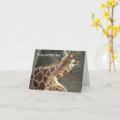 retikulierte Giraffen, Glücklicher Muttertag Karte (Gelbe Blume)