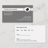 Retina Eye Care Specialist Ernennung Visitenkarte (Vorne/Hinten)