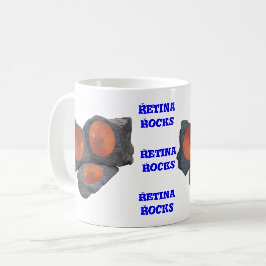 Retina Rocks Tasse (Vorderseite Links)