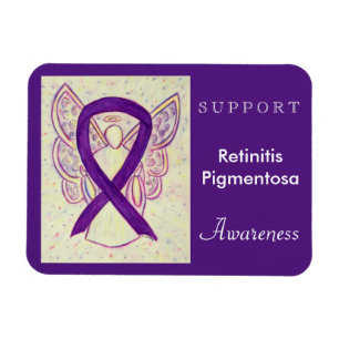 Retinitis Pigmentosa Awareness Ribbon Engel Magnet