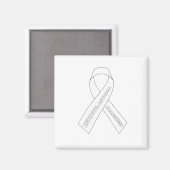 Retinoblastoma Awareness Ribbon Magnet (Vorderseite/Rückseite)