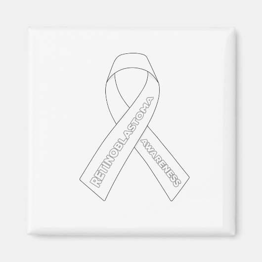 Retinoblastoma Awareness Ribbon Magnet (Vorne)
