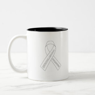 Retinoblastoma Awareness Ribbon Zweifarbige Tasse