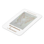 Retinoblastoma White Awareness Ribbon Angel Magnet (Linke Seite)