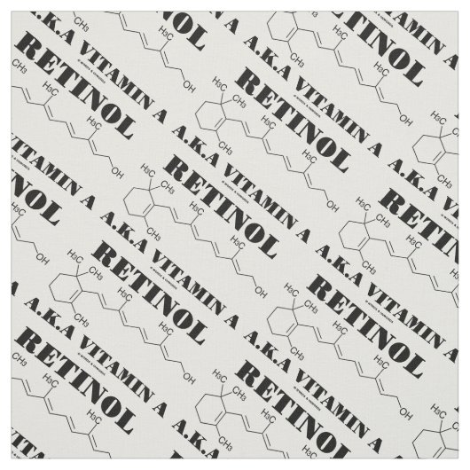 Retinol A.K.A. Vitamin A Chemisches Molekül Stoff (Muster)