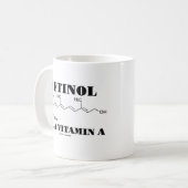 Retinol A.K.A. Vitamin A (Retinol-Molekül) Kaffeetasse (Vorderseite Links)