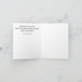 Retinolreflektionen in der Grußkarte aus Glas Karte (Innenseite)