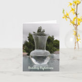 Retinolreflektionen in der Grußkarte aus Glas Karte (Gelbe Blume)