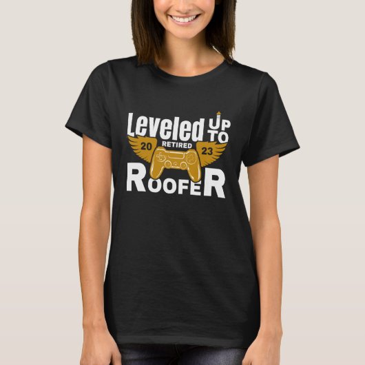 Retire Retired Roofer Retirement 2023 T-Shirt (Vorderseite)