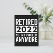 Retired 2022 Not My Problem Anymore Save The Date (Stehend Vorderseite)