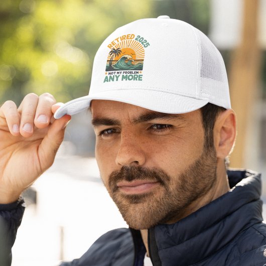 Retired 2025 Not My Problem any more Gift Truckerkappe